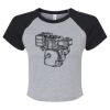 Women's Micro Rib Raglan Baby Tee Thumbnail