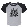 Women's Micro Rib Raglan Baby Tee Thumbnail