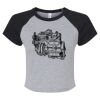 Women's Micro Rib Raglan Baby Tee Thumbnail