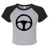 Women's Micro Rib Raglan Baby Tee Thumbnail