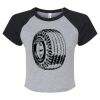 Women's Micro Rib Raglan Baby Tee Thumbnail