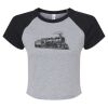 Women's Micro Rib Raglan Baby Tee Thumbnail