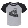 Women's Micro Rib Raglan Baby Tee Thumbnail