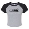 Women's Micro Rib Raglan Baby Tee Thumbnail
