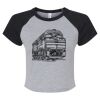 Women's Micro Rib Raglan Baby Tee Thumbnail