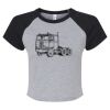 Women's Micro Rib Raglan Baby Tee Thumbnail