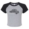 Women's Micro Rib Raglan Baby Tee Thumbnail