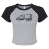 Women's Micro Rib Raglan Baby Tee Thumbnail
