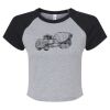 Women's Micro Rib Raglan Baby Tee Thumbnail