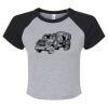 Women's Micro Rib Raglan Baby Tee Thumbnail