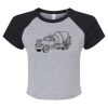 Women's Micro Rib Raglan Baby Tee Thumbnail