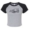 Women's Micro Rib Raglan Baby Tee Thumbnail