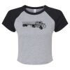 Women's Micro Rib Raglan Baby Tee Thumbnail