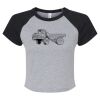 Women's Micro Rib Raglan Baby Tee Thumbnail
