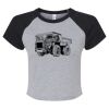 Women's Micro Rib Raglan Baby Tee Thumbnail
