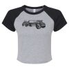 Women's Micro Rib Raglan Baby Tee Thumbnail