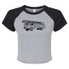 Women's Micro Rib Raglan Baby Tee Thumbnail