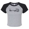 Women's Micro Rib Raglan Baby Tee Thumbnail