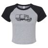 Women's Micro Rib Raglan Baby Tee Thumbnail