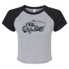 Women's Micro Rib Raglan Baby Tee Thumbnail