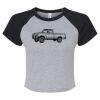 Women's Micro Rib Raglan Baby Tee Thumbnail