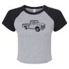 Women's Micro Rib Raglan Baby Tee Thumbnail