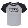 Women's Micro Rib Raglan Baby Tee Thumbnail