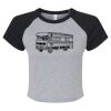 Women's Micro Rib Raglan Baby Tee Thumbnail