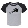 Women's Micro Rib Raglan Baby Tee Thumbnail