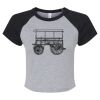 Women's Micro Rib Raglan Baby Tee Thumbnail
