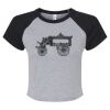 Women's Micro Rib Raglan Baby Tee Thumbnail