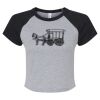 Women's Micro Rib Raglan Baby Tee Thumbnail