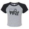 Women's Micro Rib Raglan Baby Tee Thumbnail