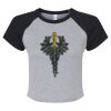 Women's Micro Rib Raglan Baby Tee Thumbnail