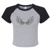 Women's Micro Rib Raglan Baby Tee Thumbnail