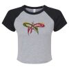 Women's Micro Rib Raglan Baby Tee Thumbnail