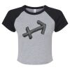 Women's Micro Rib Raglan Baby Tee Thumbnail