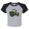 Women's Micro Rib Raglan Baby Tee Thumbnail
