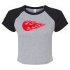 Women's Micro Rib Raglan Baby Tee Thumbnail
