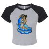 Women's Micro Rib Raglan Baby Tee Thumbnail