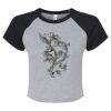 Women's Micro Rib Raglan Baby Tee Thumbnail