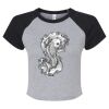 Women's Micro Rib Raglan Baby Tee Thumbnail