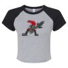 Women's Micro Rib Raglan Baby Tee Thumbnail