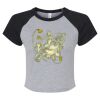 Women's Micro Rib Raglan Baby Tee Thumbnail