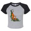 Women's Micro Rib Raglan Baby Tee Thumbnail