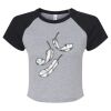 Women's Micro Rib Raglan Baby Tee Thumbnail