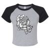 Women's Micro Rib Raglan Baby Tee Thumbnail