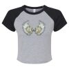 Women's Micro Rib Raglan Baby Tee Thumbnail