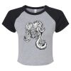 Women's Micro Rib Raglan Baby Tee Thumbnail