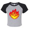 Women's Micro Rib Raglan Baby Tee Thumbnail